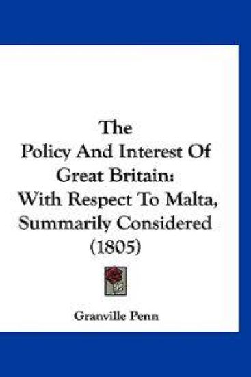 The Policy And Interest Of Great Britain