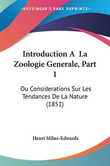 Introduction A  La Zoologie Generale, Part 1