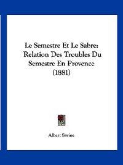 Le Semestre Et Le Sabre
