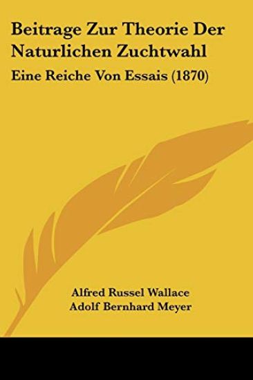 Wallace, A: Beitrage Zur Theorie Der Naturlichen Zuchtwahl