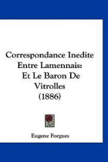 Correspondance Inedite Entre Lamennais