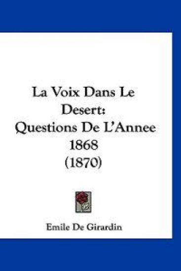 La Voix Dans Le Desert