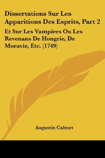 Dissertations Sur Les Apparitions Des Esprits, Part 2