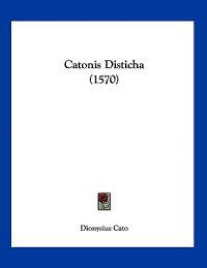 Catonis Disticha (1570)