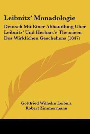 Zimmermann, R: Leibnitz' Monadologie