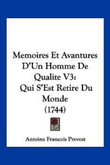 Memoires Et Avantures D'Un Homme De Qualite V3