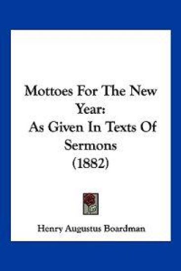 Mottoes For The New Year