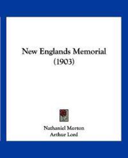 New Englands Memorial (1903)