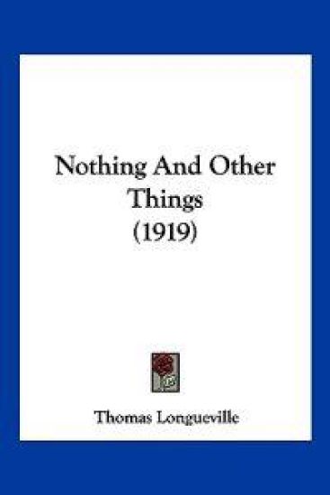 Nothing And Other Things (1919)
