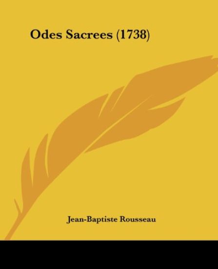 Odes Sacrees (1738)