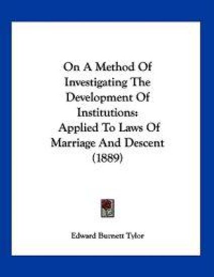 On A Method Of Investigating The Development Of Institutions