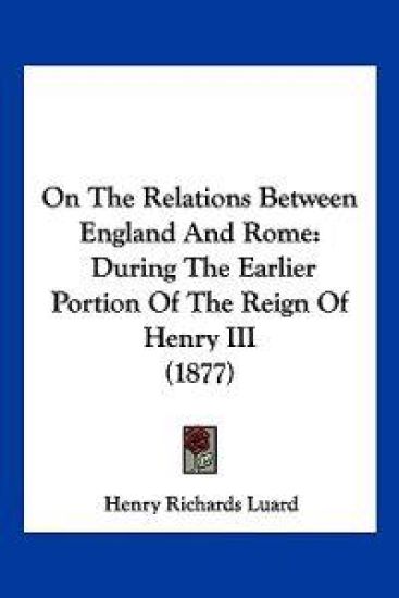 On The Relations Between England And Rome