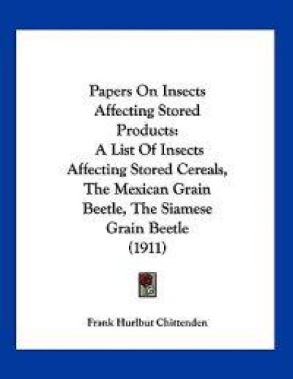 Papers On Insects Affecting Stored Products