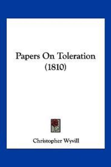 Papers On Toleration (1810)