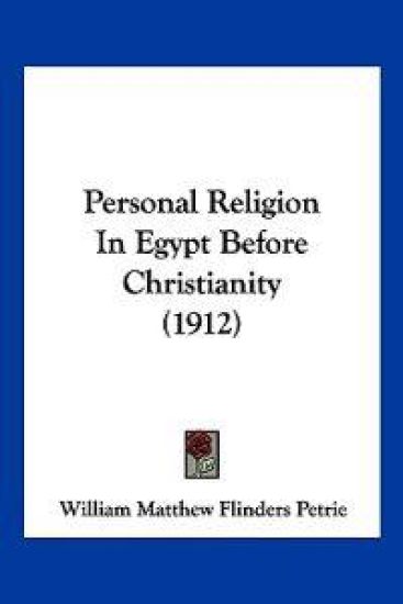 Personal Religion In Egypt Before Christianity (1912)