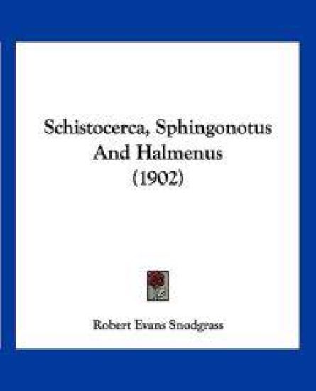 Schistocerca, Sphingonotus And Halmenus (1902)