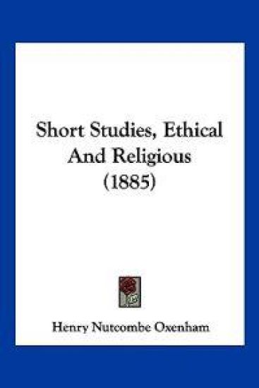Short Studies, Ethical And Religious (1885)
