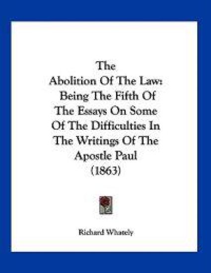 The Abolition Of The Law