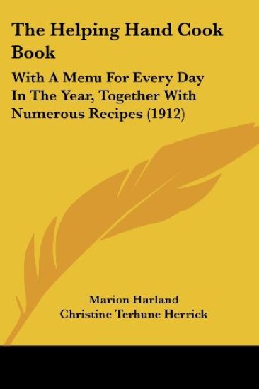 The Helping Hand Cook Book – Marion Harland, kirjan kansikuva