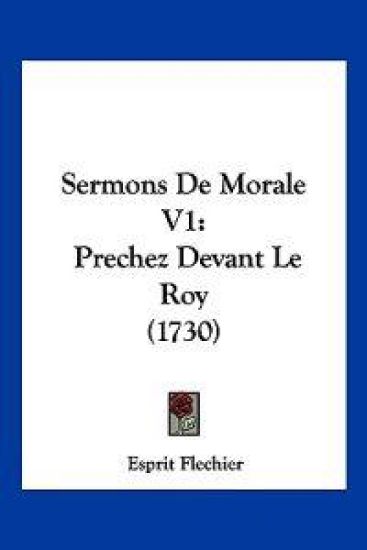 Sermons De Morale V1 – Esprit Flechier, kirjan kansikuva