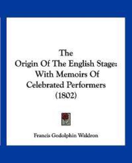 The Origin Of The English Stage