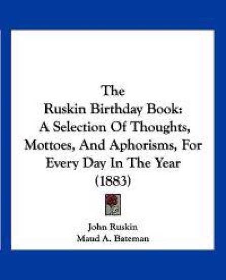 The Ruskin Birthday Book