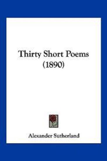 Thirty Short Poems (1890)