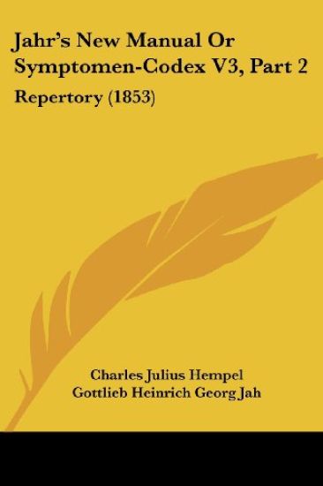 Jahr's New Manual Or Symptomen-Codex V3, Part 2