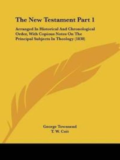 The New Testament Part 1 – George Townsend, kirjan kansikuva