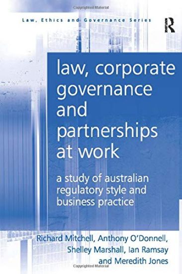 Law, Corporate Governance and Partnerships at Work – Richard Mitchell, kirjan kansikuva