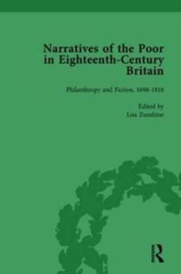 Narratives of the Poor in Eighteenth-Century England Vol 5 – Alysa Levene, kirjan kansikuva