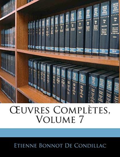 OEuvres Complètes; Volume 7