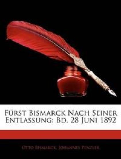 Furst Bismarck Nach Seiner Entlassung