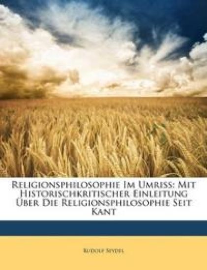 Religionsphilosophie Im Umriss