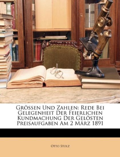 Grossen Und Zahlen – Otto Stolz, kirjan kansikuva