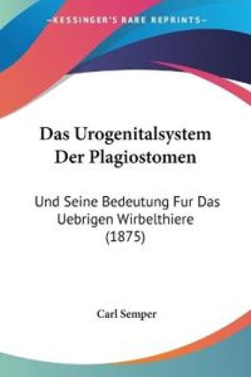Semper, C: Urogenitalsystem Der Plagiostomen