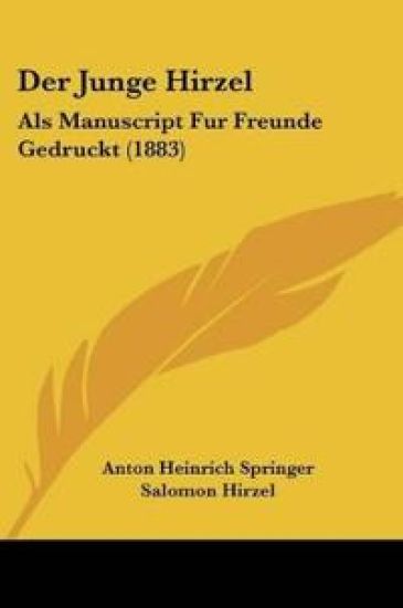 Springer, A: Junge Hirzel