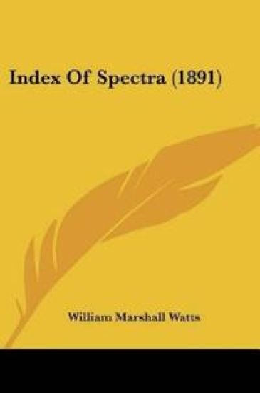 Index Of Spectra (1891)