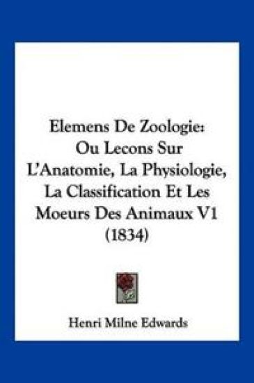 Elemens De Zoologie