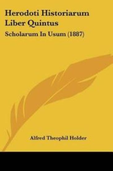 Herodoti Historiarum Liber Quintus