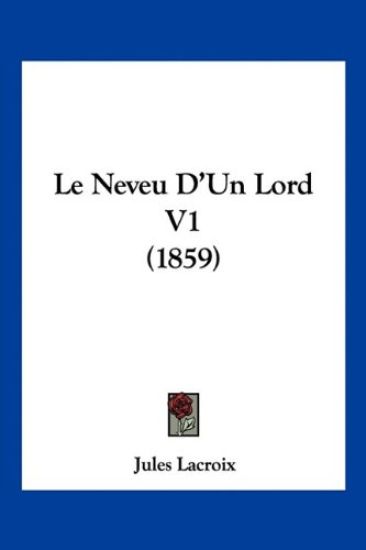 Le Neveu D'Un Lord V1 (1859)