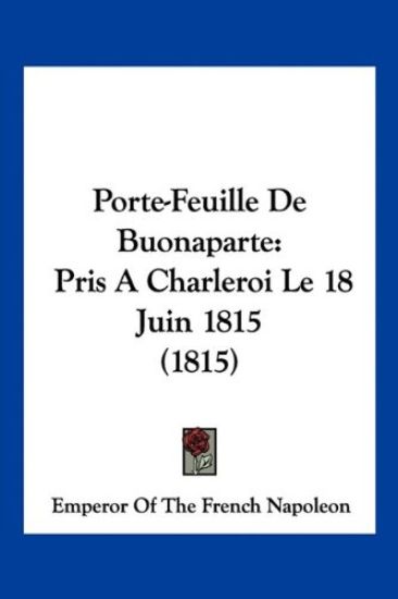 Porte-Feuille De Buonaparte