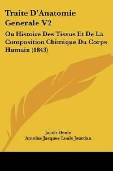 Traite D'Anatomie Generale V2 – Jacob Henle, kirjan kansikuva