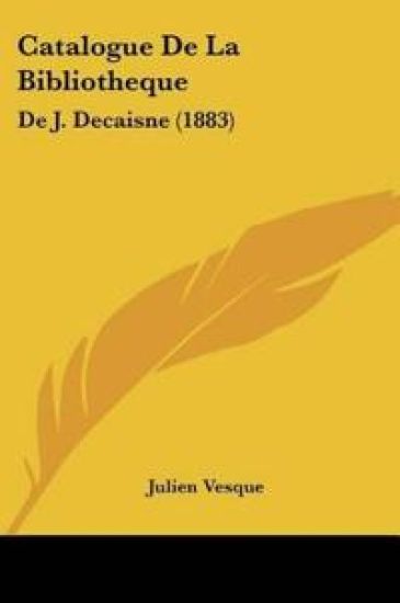 Catalogue De La Bibliotheque