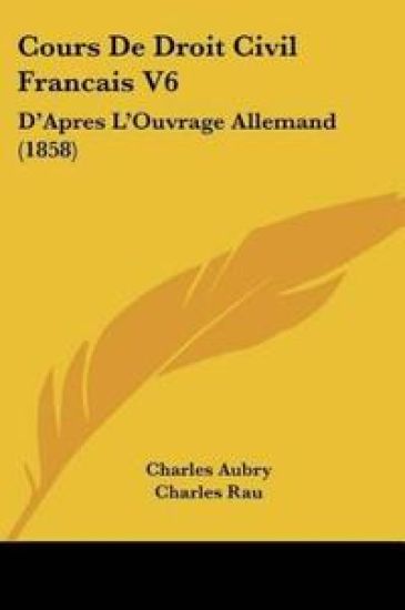 Cours De Droit Civil Francais V6