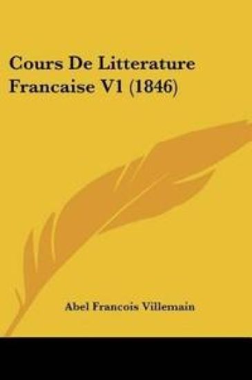 Cours De Litterature Francaise V1 (1846)