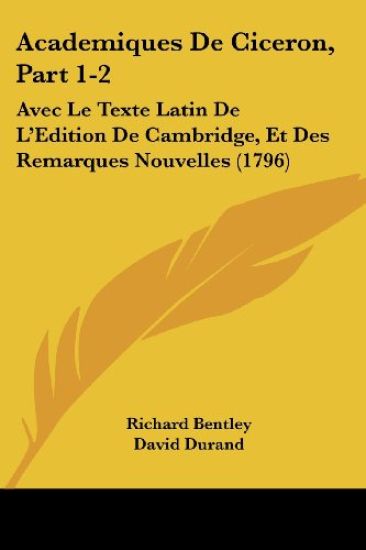 Academiques De Ciceron, Part 1-2
