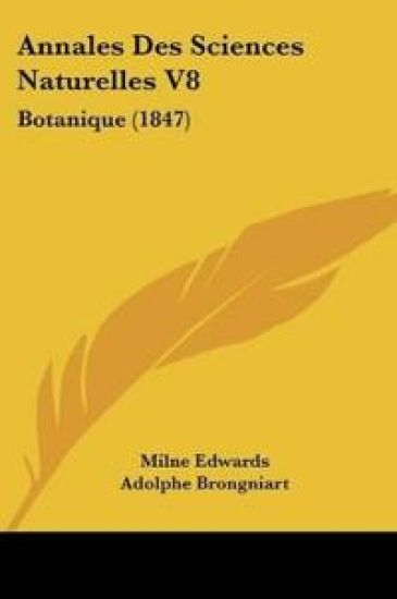 Annales Des Sciences Naturelles V8