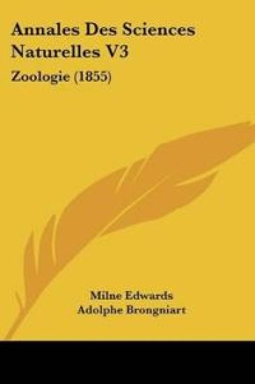 Annales Des Sciences Naturelles V3