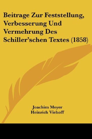 Meyer, J: Beitrage Zur Feststellung, Verbesserung Und Vermeh